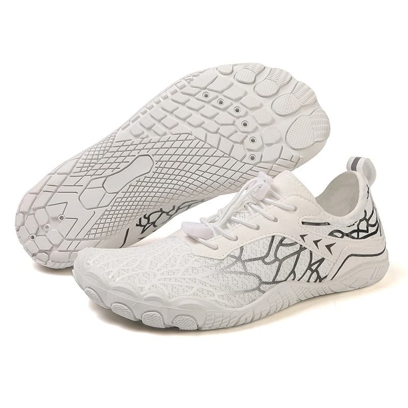 Breathable Light non-slip barefoot shoes White/Black (Unisex)