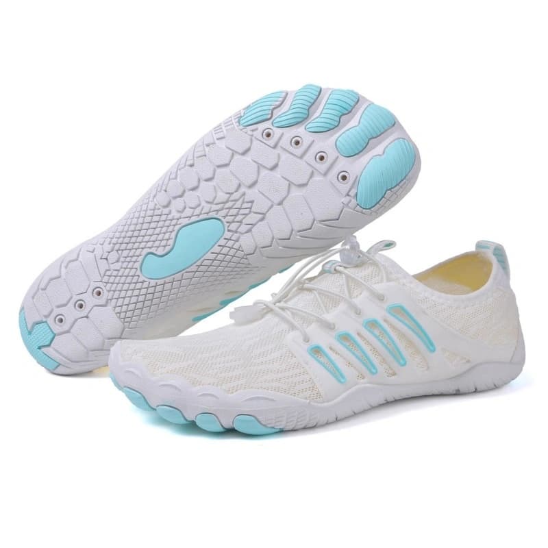 Breathable Light non-slip barefoot shoes White/Blue (Unisex)