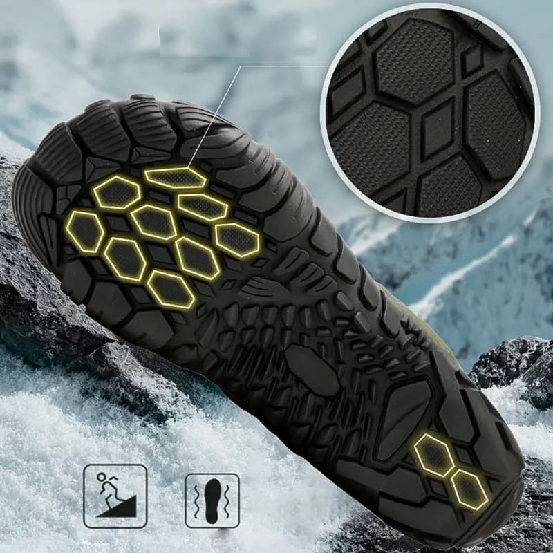 Breathable Light non-slip Winter Barefoot Shoes Green (Unisex)